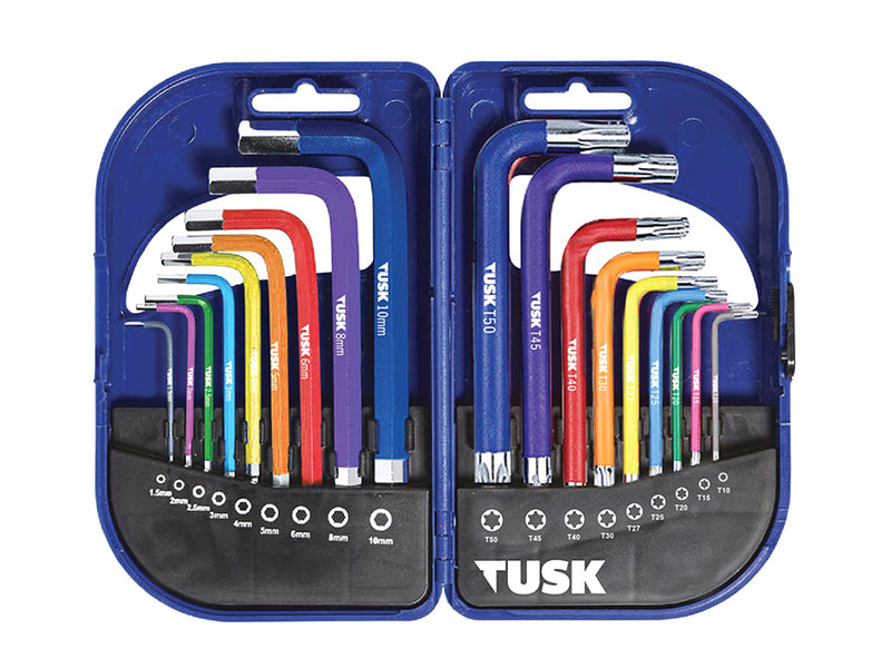 Tusk Hex & Torx Key Set 18 Piece TKS18HT