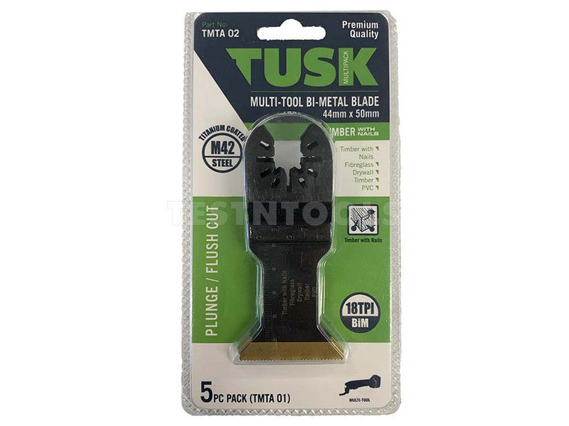 Tusk Multi-tool Bi-Metal Blade 44mm x 50mm 5 Piece TMTA02