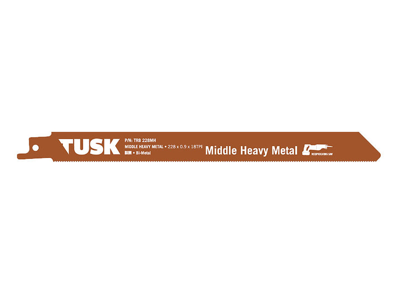 Tusk Sabre Saw Blade For Middle Heavy Metal 228mm 5 Piece TRB228MH
