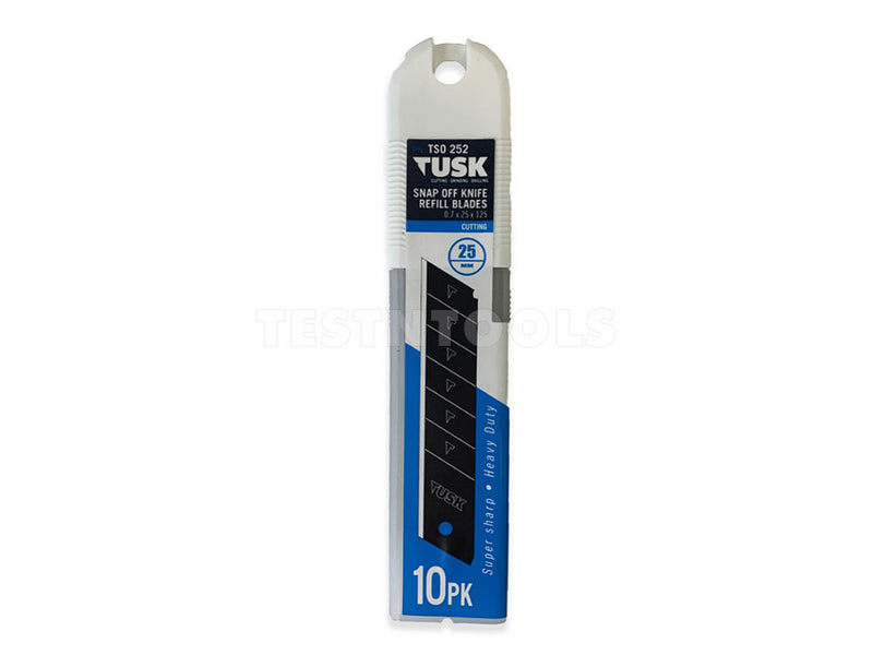 Tusk Snap Off Knife Blade 25mm 10 Piece TSO252