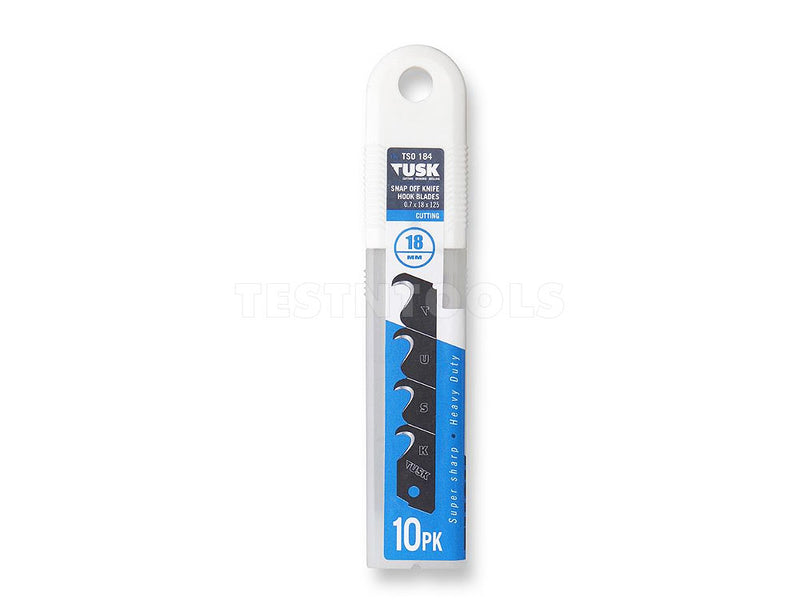 Tusk Snap Off Knife Blade Hook 18mm 10 Piece TSO184
