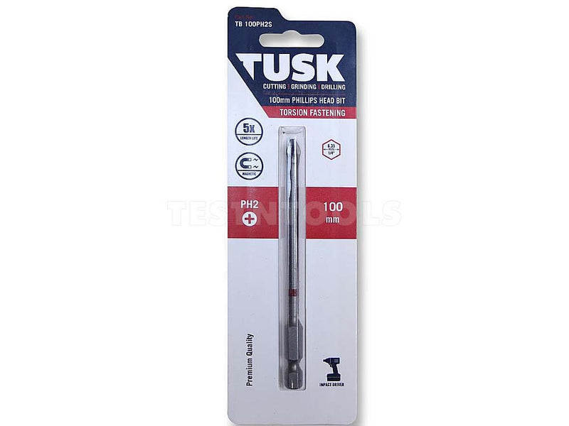 Tusk Torsion Bit 100mm x PH2 TB100PH2S