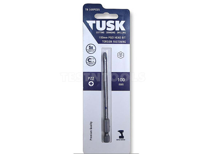 Tusk Torsion Bit 100mm x PZ2 TB100PZ2S