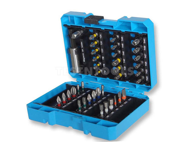Tusk Torsion Bit Set Blue 25mm 38 Piece TB38pc
