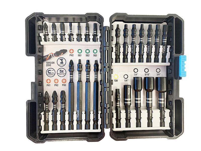 Tusk Torsion Bit and Nutsetter Set 26 Piece TB26pc
