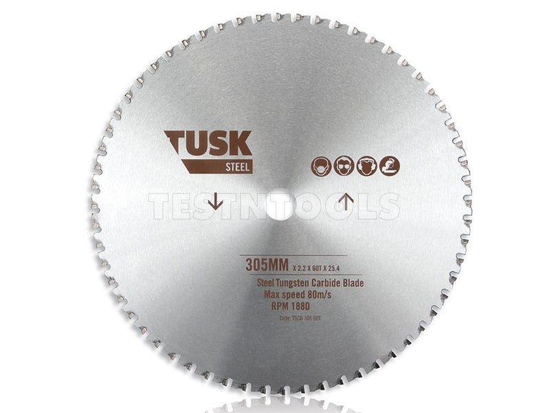 Tusk Tungsten Carbide Blade for Steel 305mm TSCB30560T