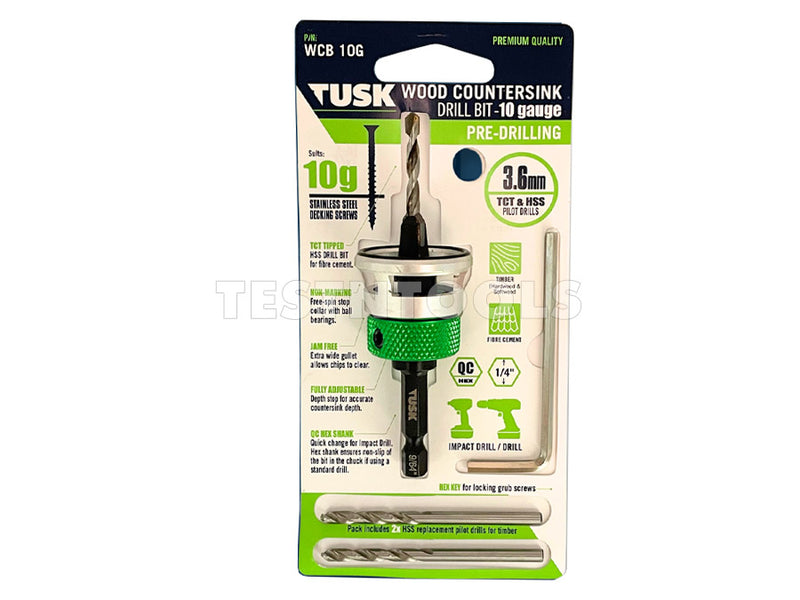 Tusk Wood Countersink Drill Bit 14G WCB14G