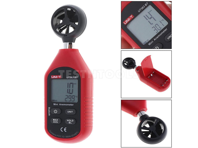 UNI-T Digital Mini Anemometer Wind Speed Meter UT363BT