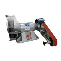 LINISHALL HEAVY DUTY BENCH GRINDER 250MM WITH BELT GRINDING ATTACHMENT