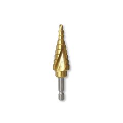 TUSK HSS STEP DRILL BIT 4MM - 20MM QC HEX HSD20H