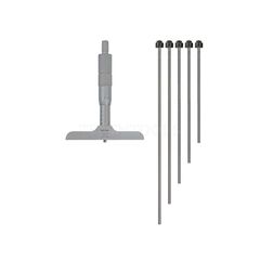 MITUTOYO DEPTH MICROMETER 0-150MM 100MM 6 RODS 129-116