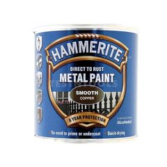 HAMMERITE DIRECT TO RUST METAL PAINT SMOOTH COPPER 250ML PAIS-025C