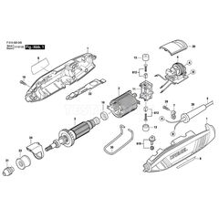 DREMEL 4300 SPARE PART NUMBER 4 - ELECTRONIC ASSEMBLY 1600A00M8P