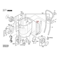 BOSCH GAS55MAFC SPARE PART NUMBER 8310 - DRAINAGE FITTING