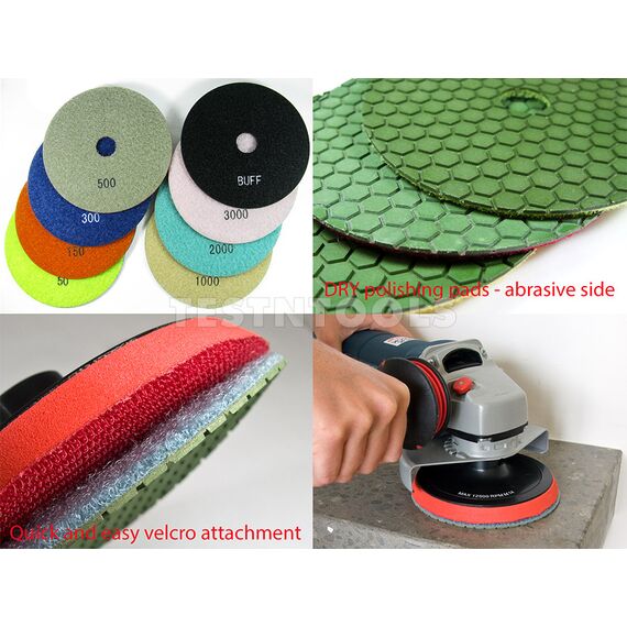 DESIC DIAMOND DRY POLISHING PAD 100MM 200 GRIT