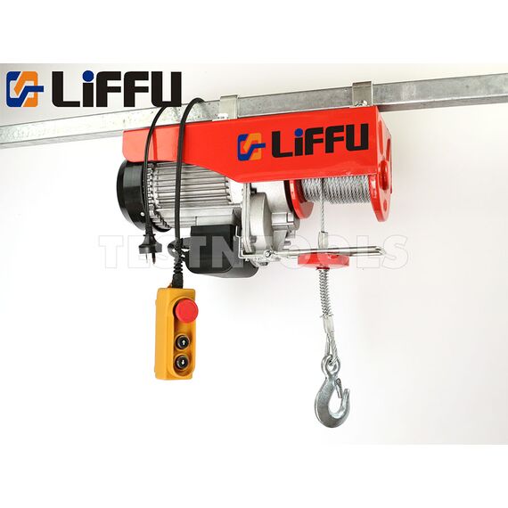 LIFFU ELECTRIC HOIST 230V WIRE ROPE 18M 1000KG PA1000