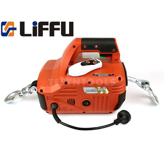 LIFFU PORTABLE ELECTRIC HOIST 230V WITH REMOTE 8M 250KG