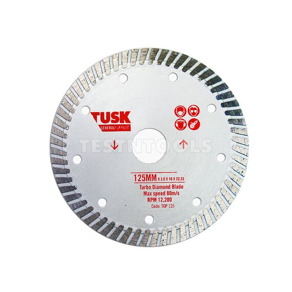 TUSK DIAMOND BLADE GENERAL PURPOSE TURBO 115MM TGP115