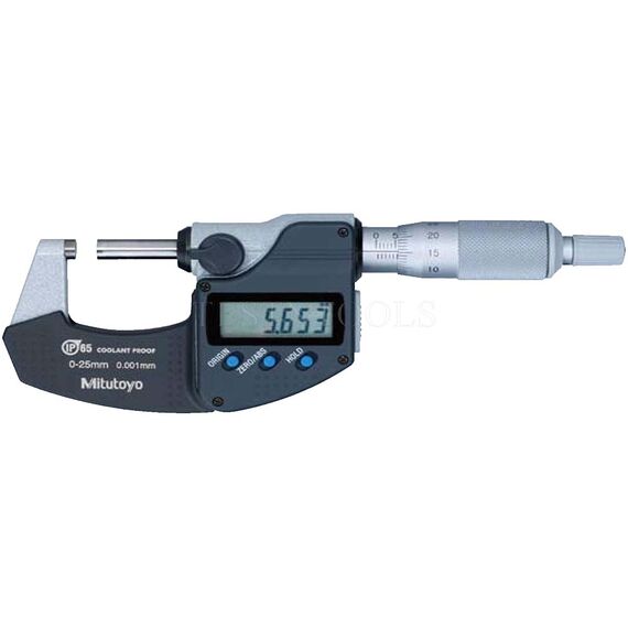 MITUTOYO DIGIMATIC MICROMETER 0-25MM 0.001MM IP65 WITH SPC DATA OUTPUT 293-230-30