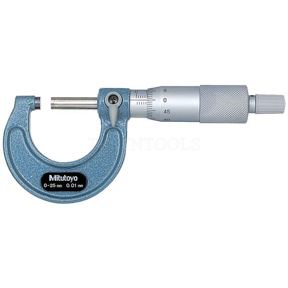 MITUTOYO OUTSIDE MICROMETER 0-25MM 0.01MM WITH RATCHET STOP 103-137