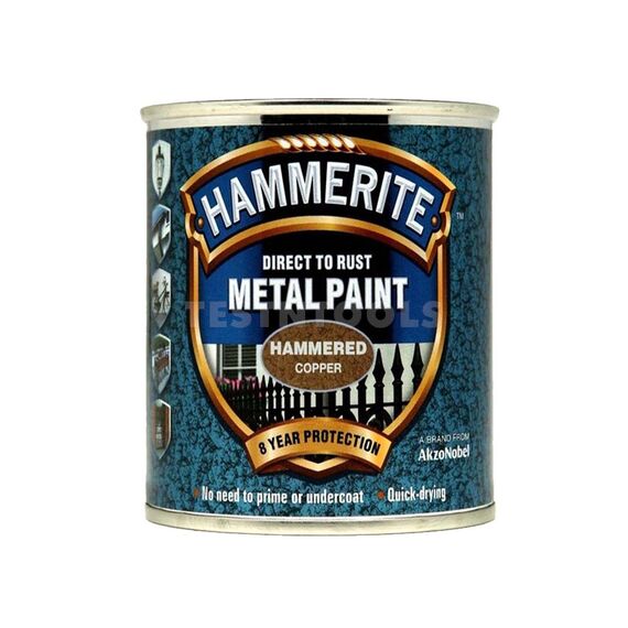 HAMMERITE DIRECT TO RUST METAL PAINT HAMMERED FINISH COPPER 750ML PAIH-075C