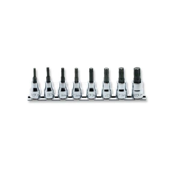 KOKEN TORX PLUS BIT SOCKET SET ON RAIL 3/8" DRIVE 20IP - 55IP 8 PIECE RS3025/8-IP