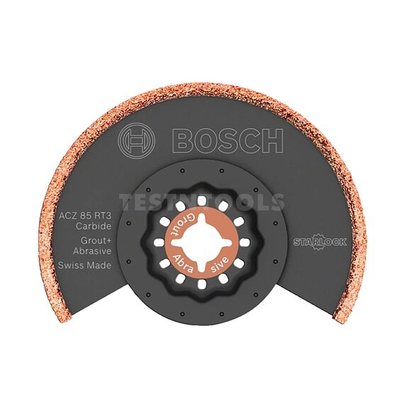 BOSCH STARLOCK MULTI-TOOL CARBIDE SEGMENTED SAW BLADE FOR GROUT + ABRASIVE 85MM 1ERACZ85RT3 2608664919