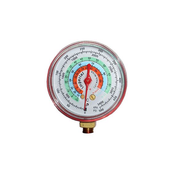 IMPERIAL DIAL GAUGE 68MM FOR R134A RED IMP-420RCKP