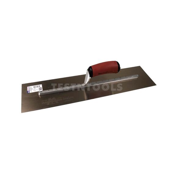 MARSHALLTOWN GOLDEN STAINLESS STEEL FINISHING TROWEL DURASOFT HANDLE 450MM X 125MM MTMXS815GD