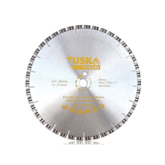 TUSK BRICK & BLOCK SAW BLADE 400MM SILENT SBTS400H