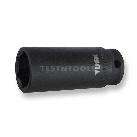 TUSK DEEP IMPACT SOCKET 1/2" DRIVE 22MM X 81.5MM LONG 6PT TIS322