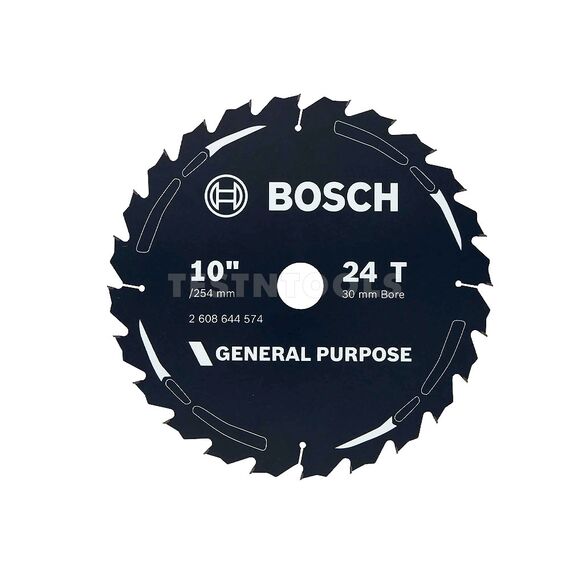 BOSCH CIRCULAR SAW BLADE GP FOR WOOD 254MM 10" 24T 2608644574