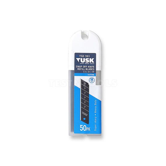 TUSK SNAP OFF KNIFE BLADE 18MM 50 PIECE TSO183