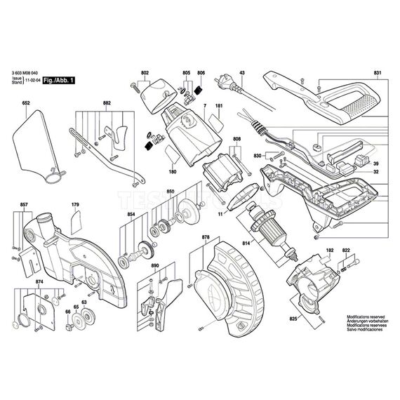 BOSCH PCM1800SD SPARE PART NUMBER 652 - DUST BAG